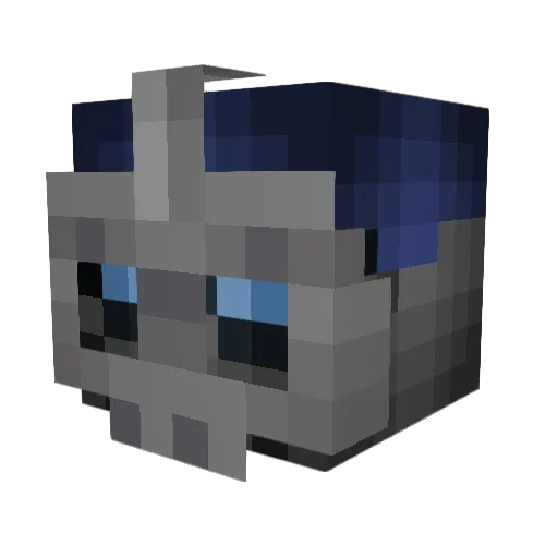 BeanJarWii Minecraft avatar head, 3D render