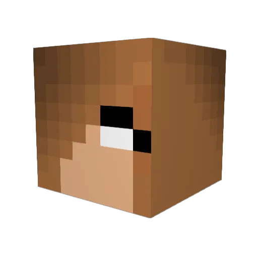 BeanLordd Minecraft avatar head, 3D render