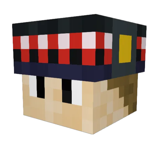 BeanMachine4287 Minecraft avatar head, 3D render