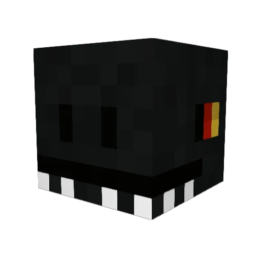 BeanMali Minecraft avatar head, 3D render