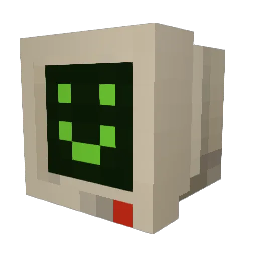 BeanTen Minecraft avatar head, 3D render