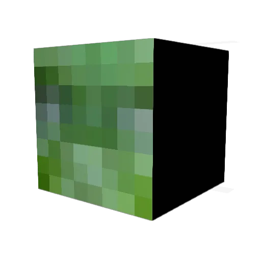 BeanYodaTime Minecraft avatar head, 3D render