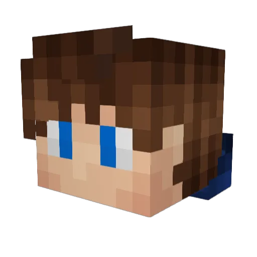Bean_16 Minecraft avatar head, 3D render