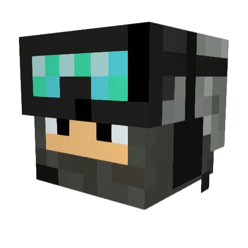Bean_Eire Minecraft avatar head, 3D render