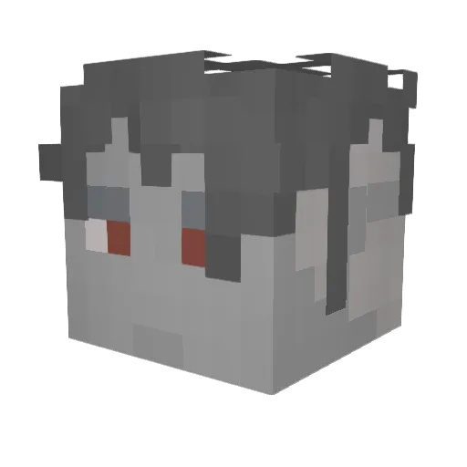 Bean_Marauder Minecraft avatar head, 3D render