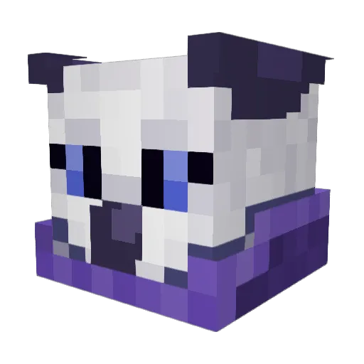 Bean_Water Minecraft avatar head, 3D render