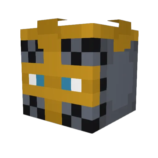 Beanbag2324 Minecraft avatar head, 3D render