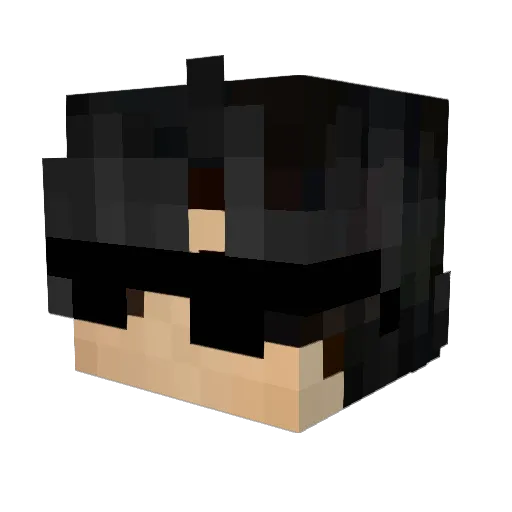 Beandon Minecraft avatar head, 3D render