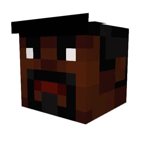 BeaneliusTheGrim Minecraft avatar head, 3D render
