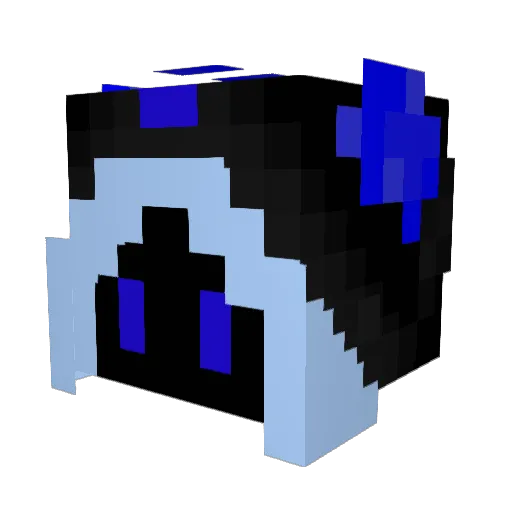 Beanerrr Minecraft avatar head, 3D render