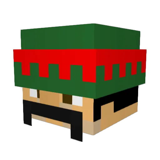 Beanerschnitze1 Minecraft avatar head, 3D render