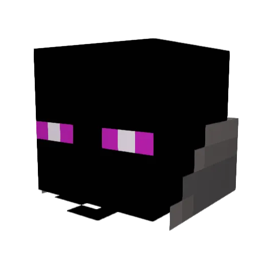 Beanflicked Minecraft avatar head, 3D render
