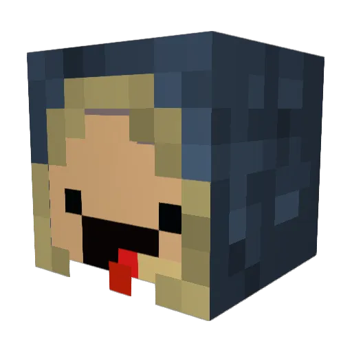 BeaniJay Minecraft avatar head, 3D render