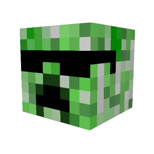 Beanie123 Minecraft avatar head, 3D render