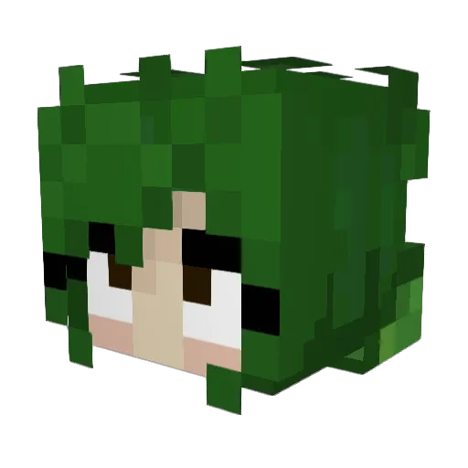 BeanieBnnuy Minecraft avatar head, 3D render