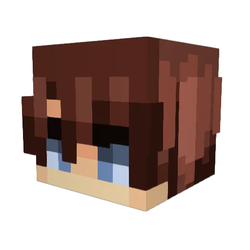 BeanieBuddie Minecraft avatar head, 3D render