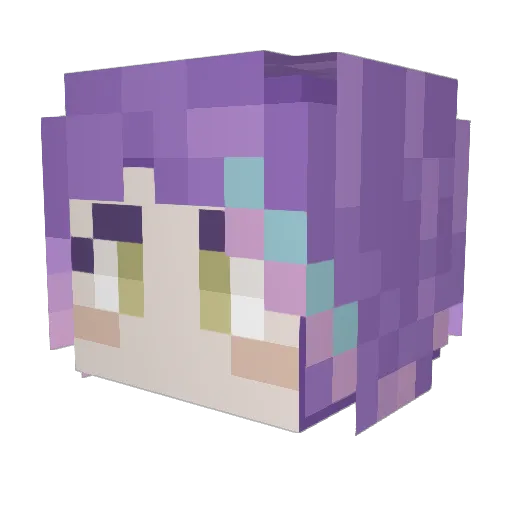 Beanie_Paws Minecraft avatar head, 3D render