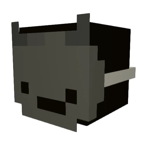 Beanieinacan Minecraft avatar head, 3D render
