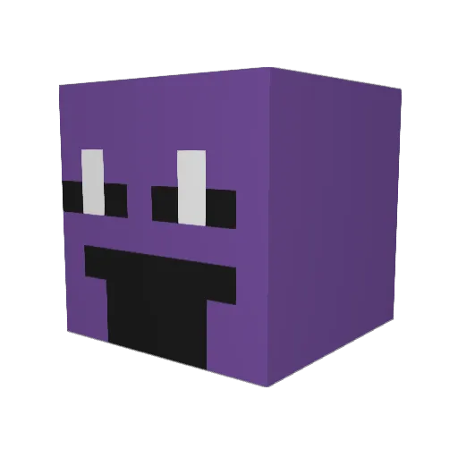BeanixGone Minecraft avatar head, 3D render