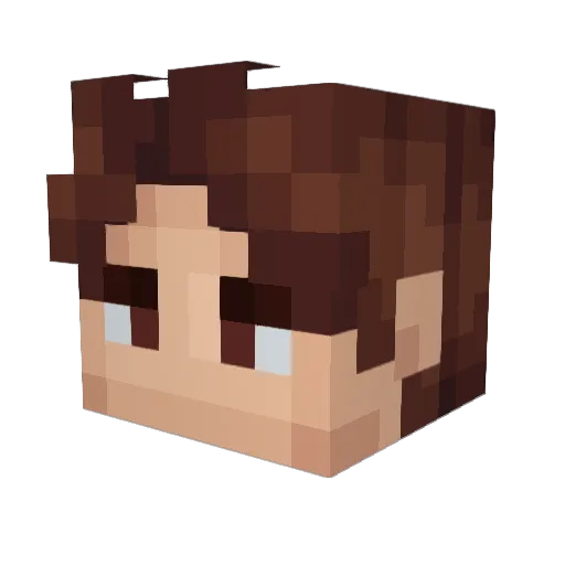 Beanlet Minecraft avatar head, 3D render