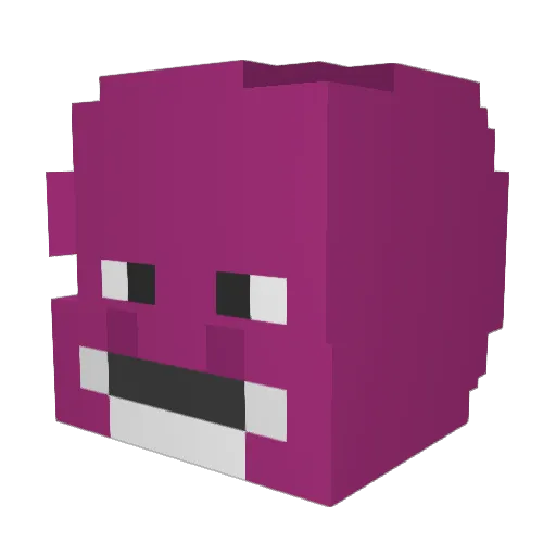 Beanman__ Minecraft avatar head, 3D render