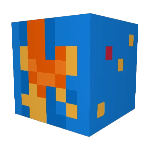 Beanmaster28 Minecraft avatar head, 3D render