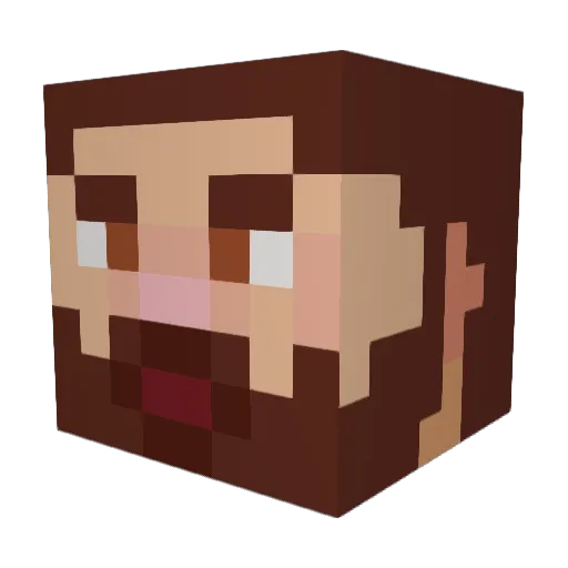 Beano_NL Minecraft avatar head, 3D render