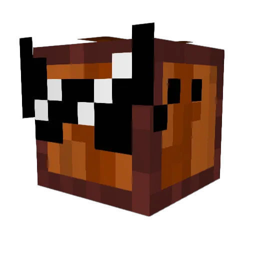 BeanofCans Minecraft avatar head, 3D render