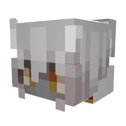 Beanorf Minecraft avatar head, 3D render