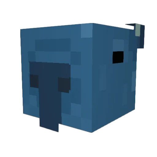 Beanqtt Minecraft avatar head, 3D render