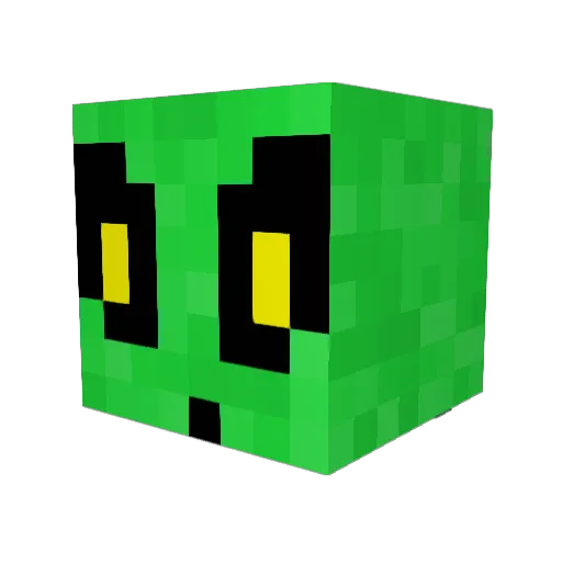 BeansAgain Minecraft avatar head, 3D render