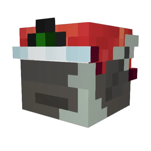 BeansBoo Minecraft avatar head, 3D render