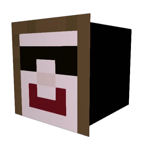 BeansEmis Minecraft avatar head, 3D render