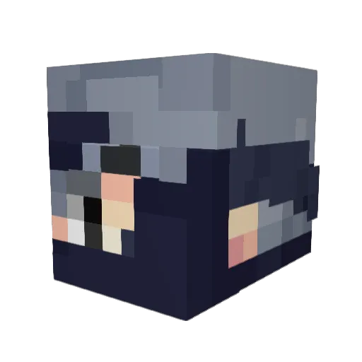 BeansVA Minecraft avatar head, 3D render