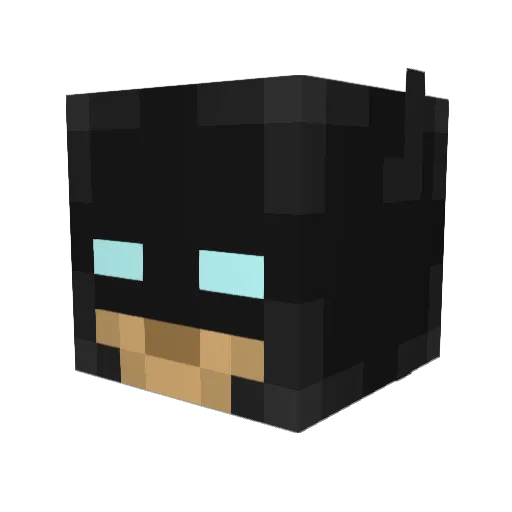 Beansalttt Minecraft avatar head, 3D render