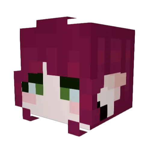 BeanyBeany_Beans Minecraft avatar head, 3D render