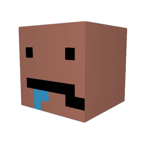 Beanz4505 Minecraft avatar head, 3D render