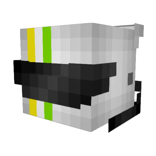 BeanzStock Minecraft avatar head, 3D render