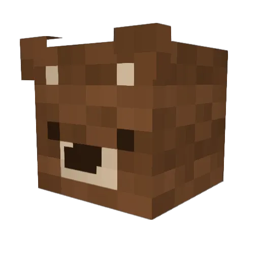 Bear10000000 Minecraft avatar head, 3D render