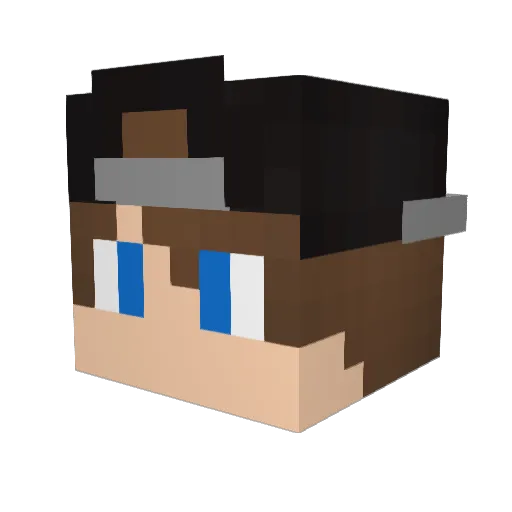 BearBait69 Minecraft avatar head, 3D render