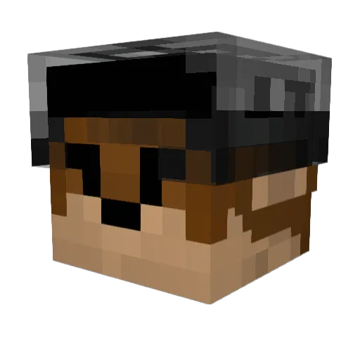 BearBoi02 Minecraft avatar head, 3D render