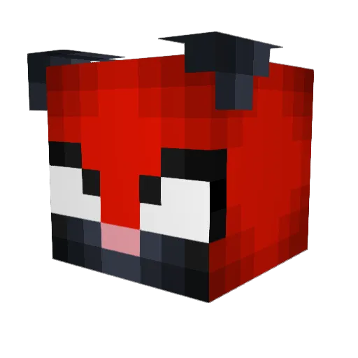 BearBoon Minecraft avatar head, 3D render