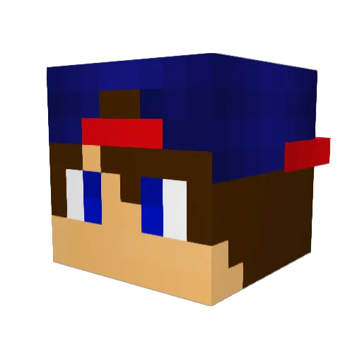 BearClaw171 Minecraft avatar head, 3D render