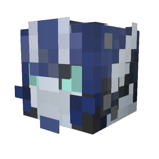 BearDSMP Minecraft avatar head, 3D render