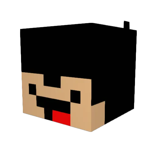 BearHost Minecraft avatar head, 3D render