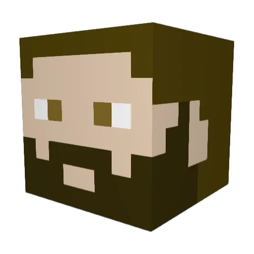 BearHunter95 Minecraft avatar head, 3D render