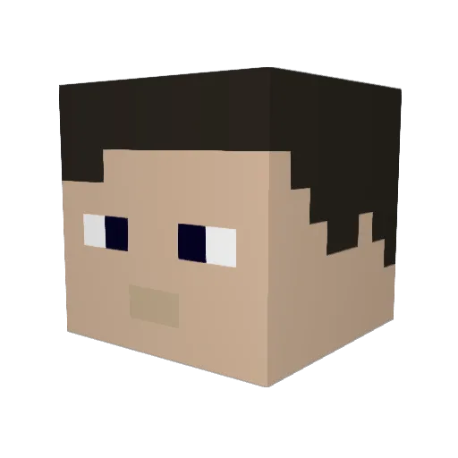 BearJ3w Minecraft avatar head, 3D render