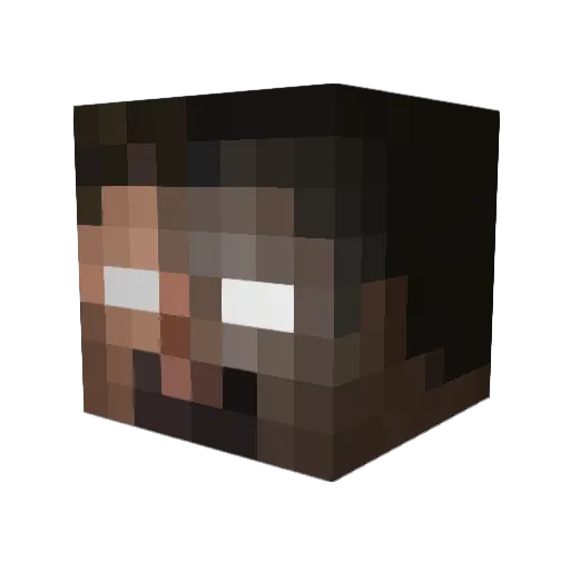 BearLightning Minecraft avatar head, 3D render