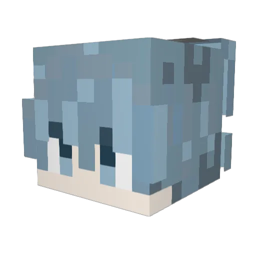 BearLing1110 Minecraft avatar head, 3D render