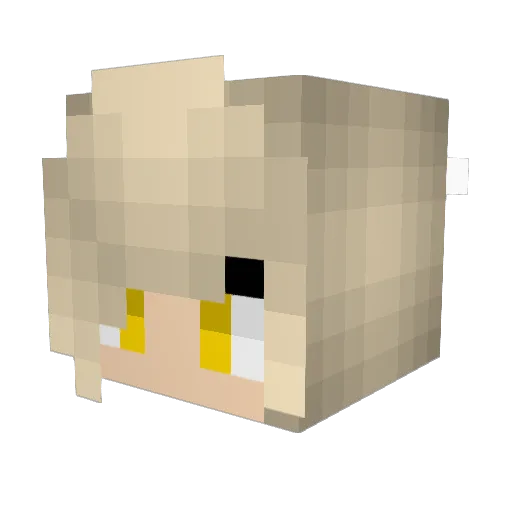 BearOcean Minecraft avatar head, 3D render